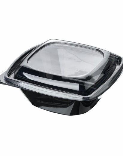 1000CC MF134 SİYAH SALATA KAP - KAPAK